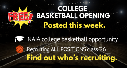 FREE college basketball openings get yourself recruited