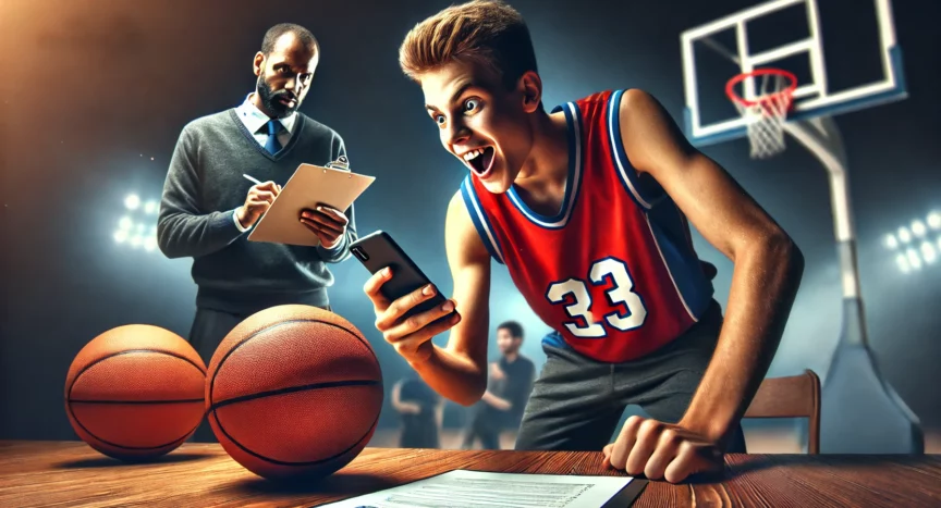 Last-Minute Basketball Scholarship