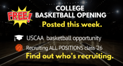 FREE COLLEGE BASKETBALL OPENING get recruited play college basketball see free college basketball opening