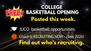 FREE college basketball opening get recruited and play college basketball