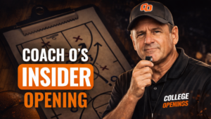 Coach O's Insider Opening for College Basketball Openings Coach O's Insider Opening get ahead in your college basketball recruitment and get recruited to play college basketball.