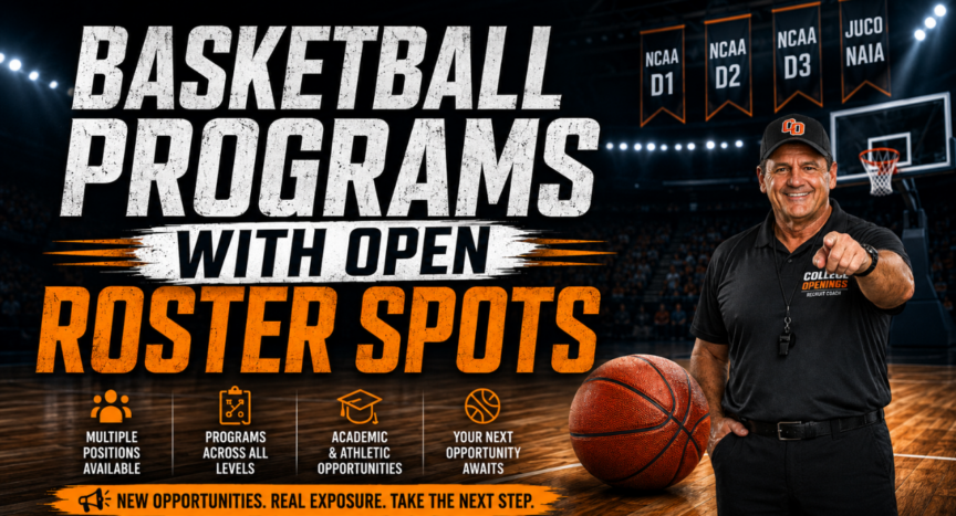 Basketball Programs with Open Roster Spots